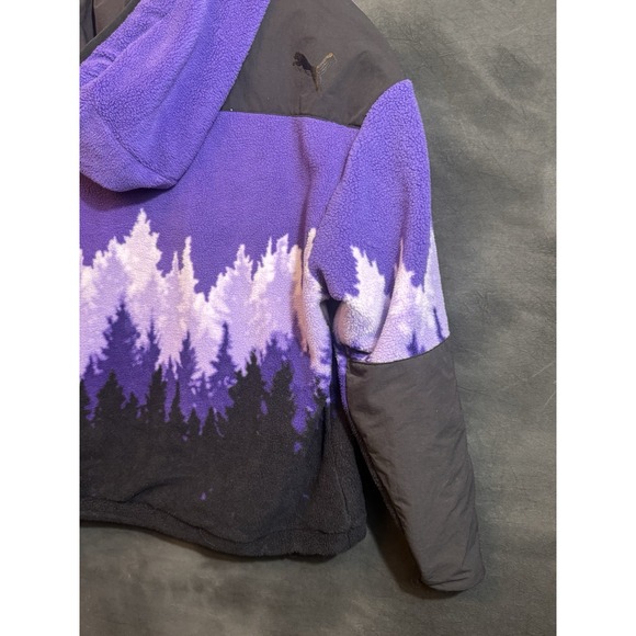 Puma Palace Palaska Fleece 1/4 Zip Jacket Purple Size SMALL - Picture 7 of 13
